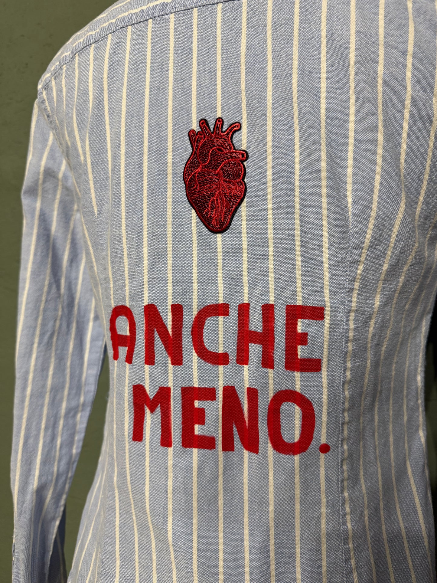 Camicia righe ‘Anche Meno’ tg.S