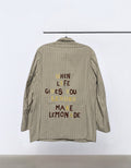 Blazer vintage gessato ‘Lemonade’ handmade