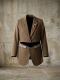Blazer cut out ‘Más amor por favor’ Sacré-Cœur reworked