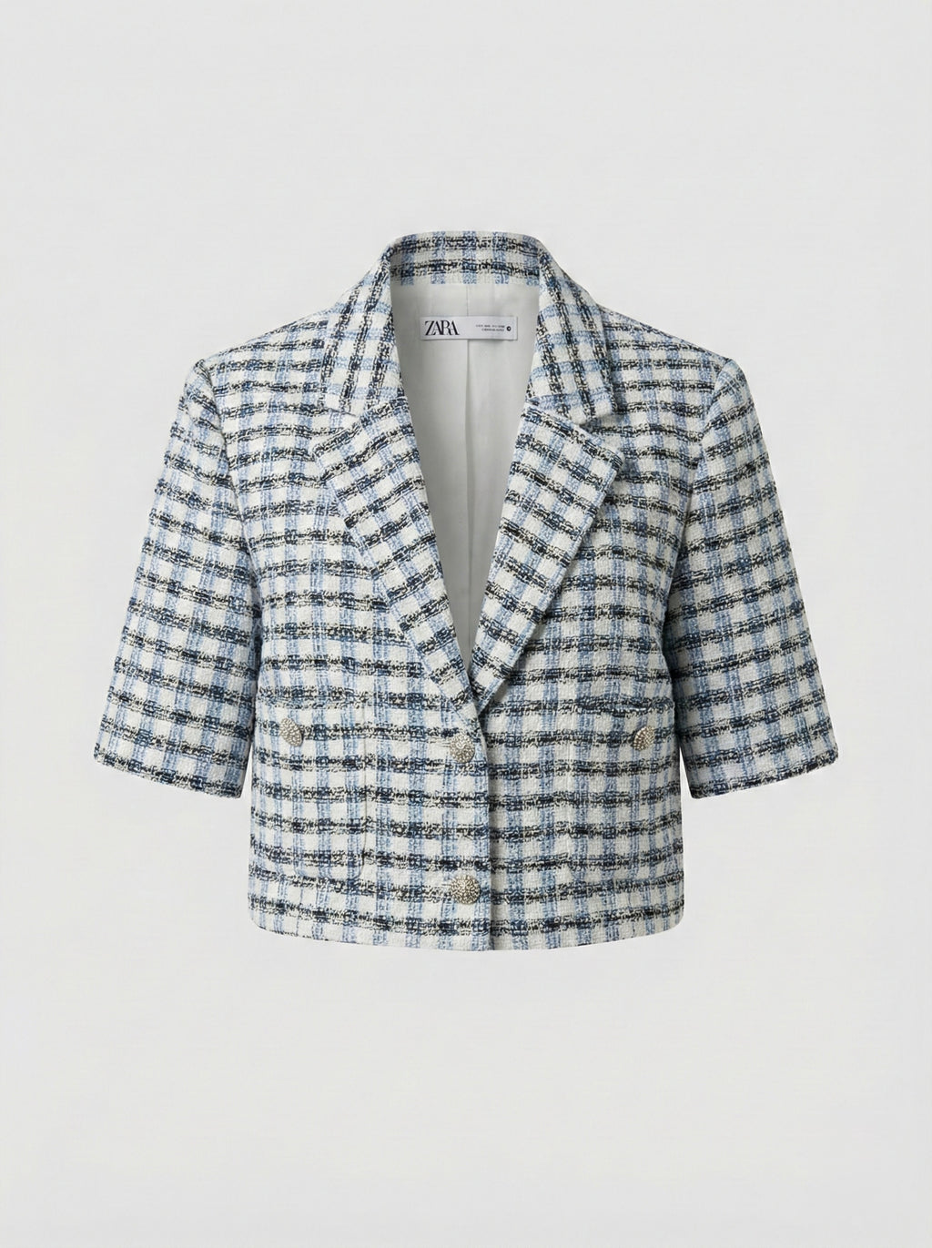 Blazer crop tweed Zara