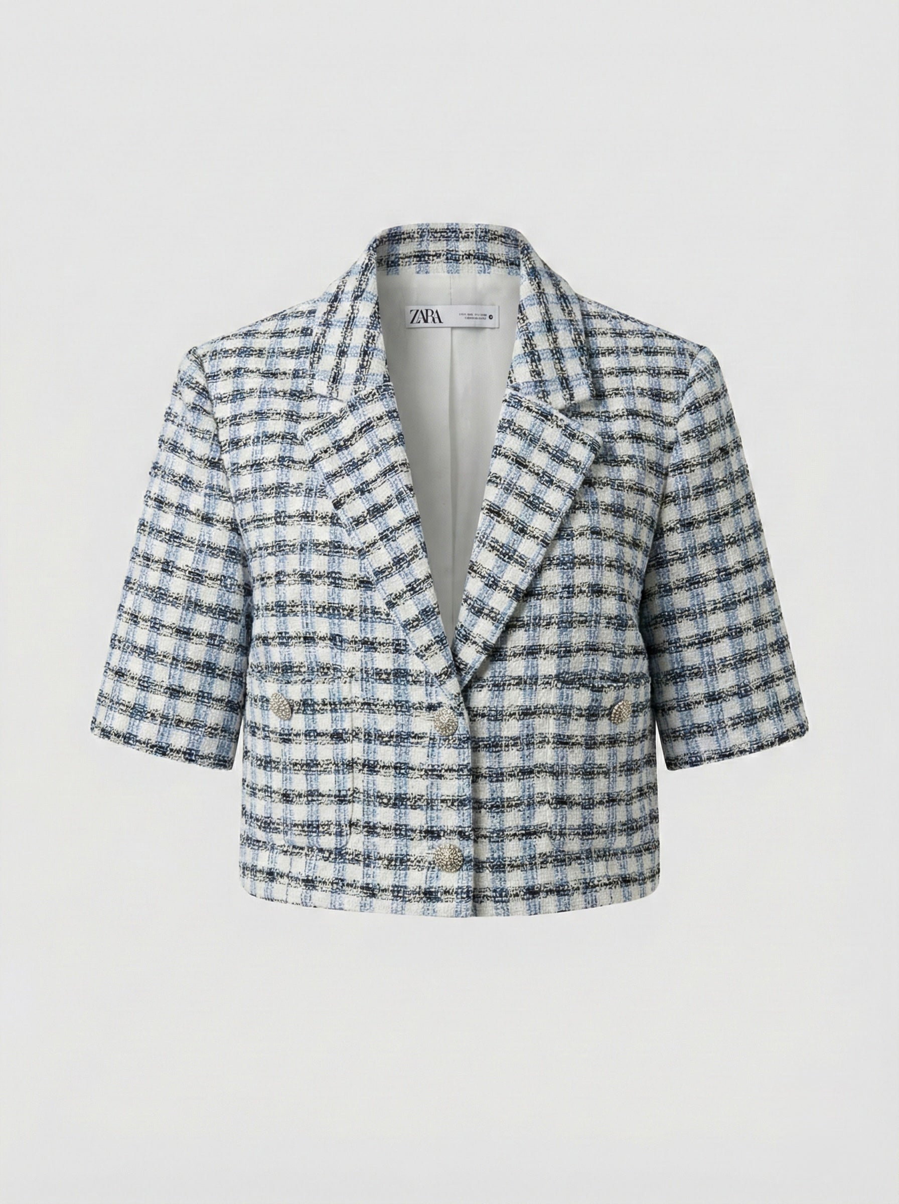 Blazer crop tweed Zara