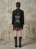 Blazer ‘Rock ‘n’ Roll’ hand printed - custom
