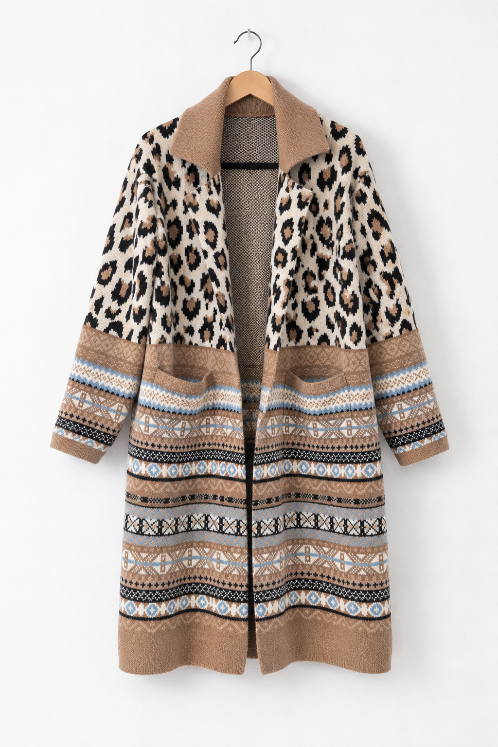 Maxi Cardigan Leopardato