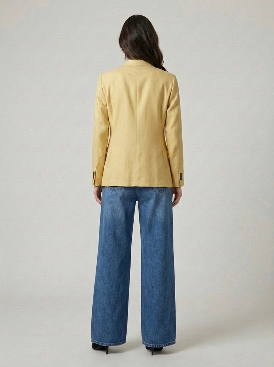 Blazer ‘abstract faces’ handmade