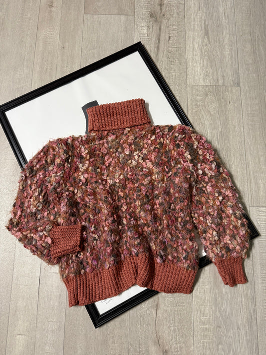 Maglione dolcevita peluche