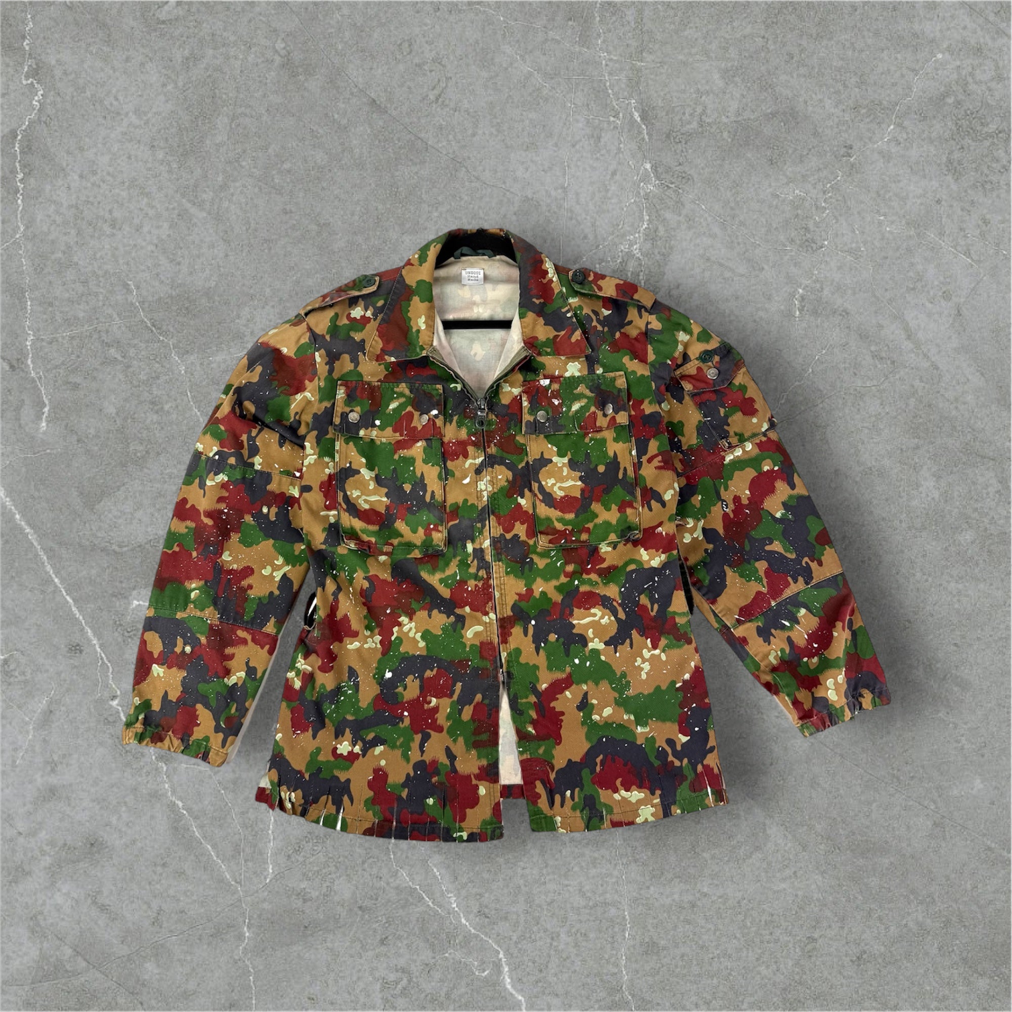 Giacca militare zip ‘Born to be wild’