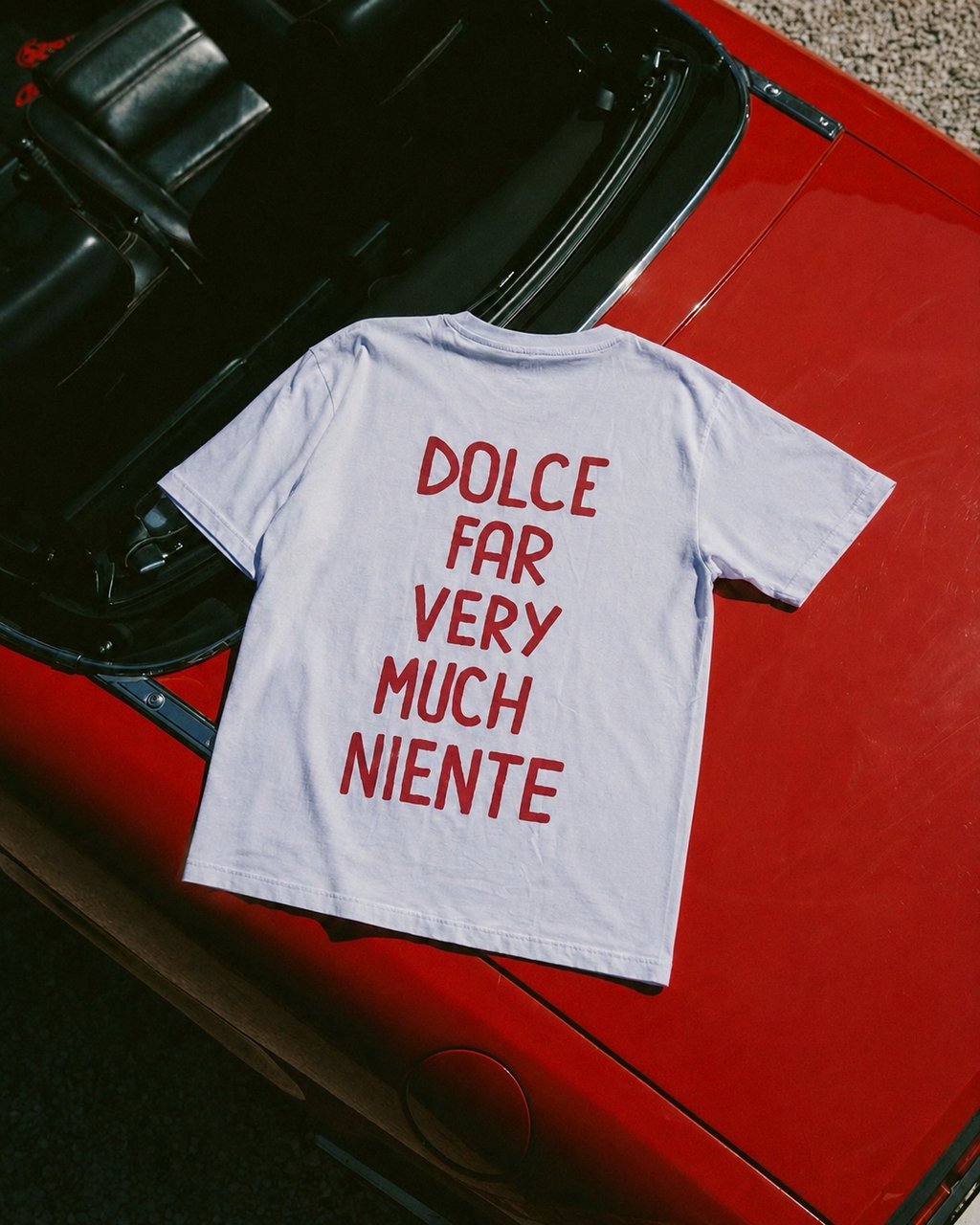 T-shirt ‘dolce far niente’ handprinted