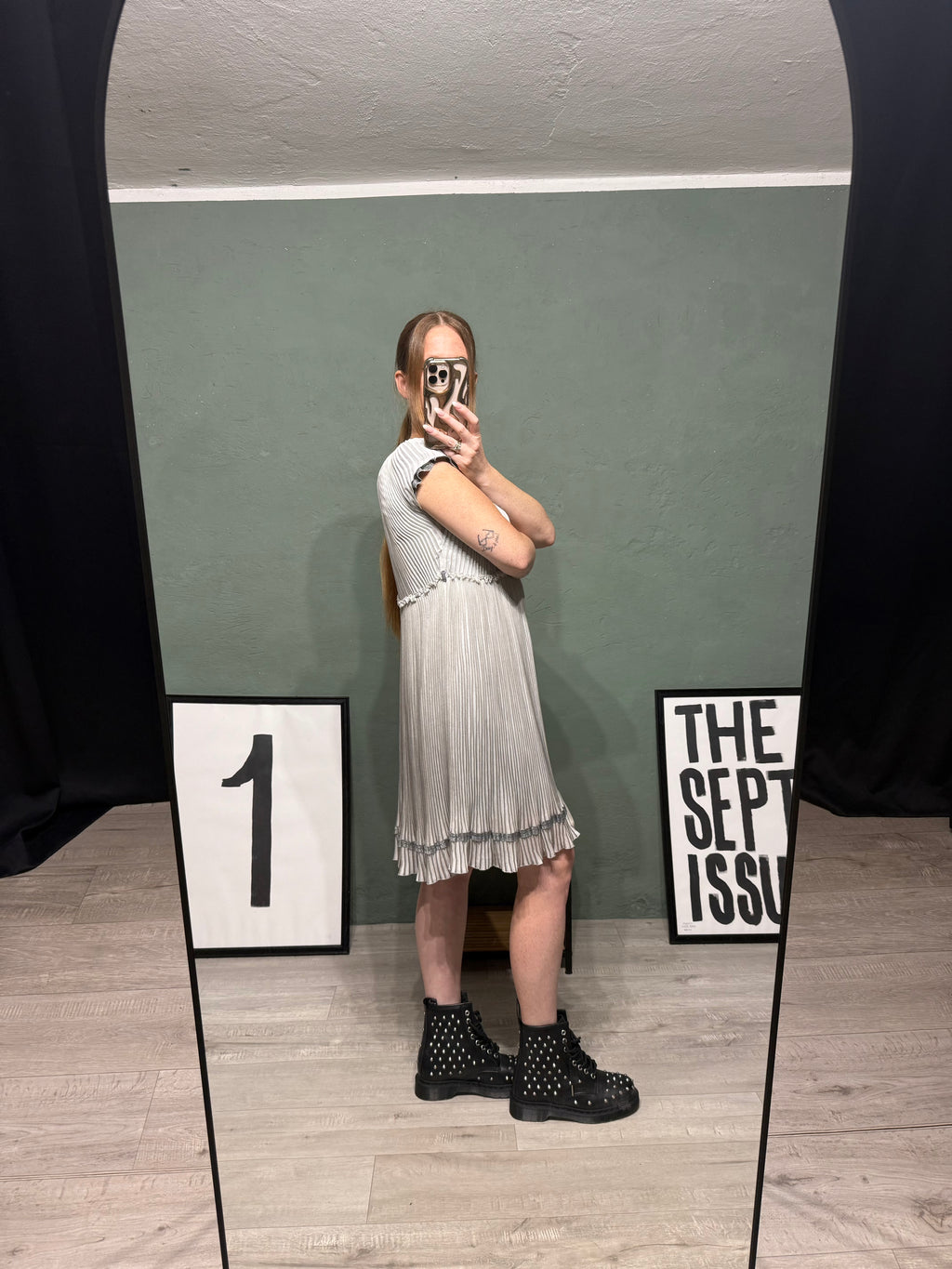 Abito plisse e lurex Ermanno Scervino