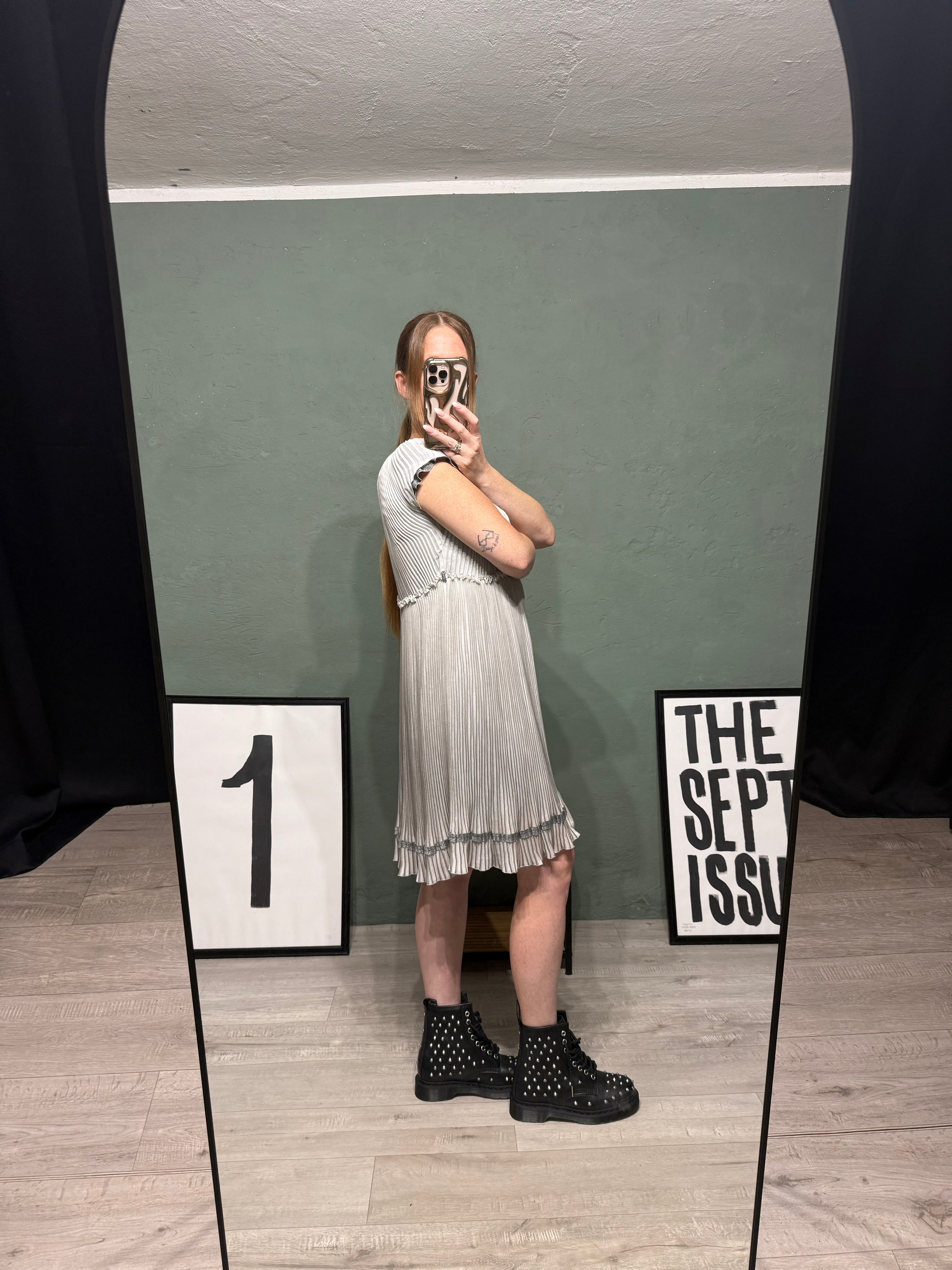 Abito plisse e lurex Ermanno Scervino