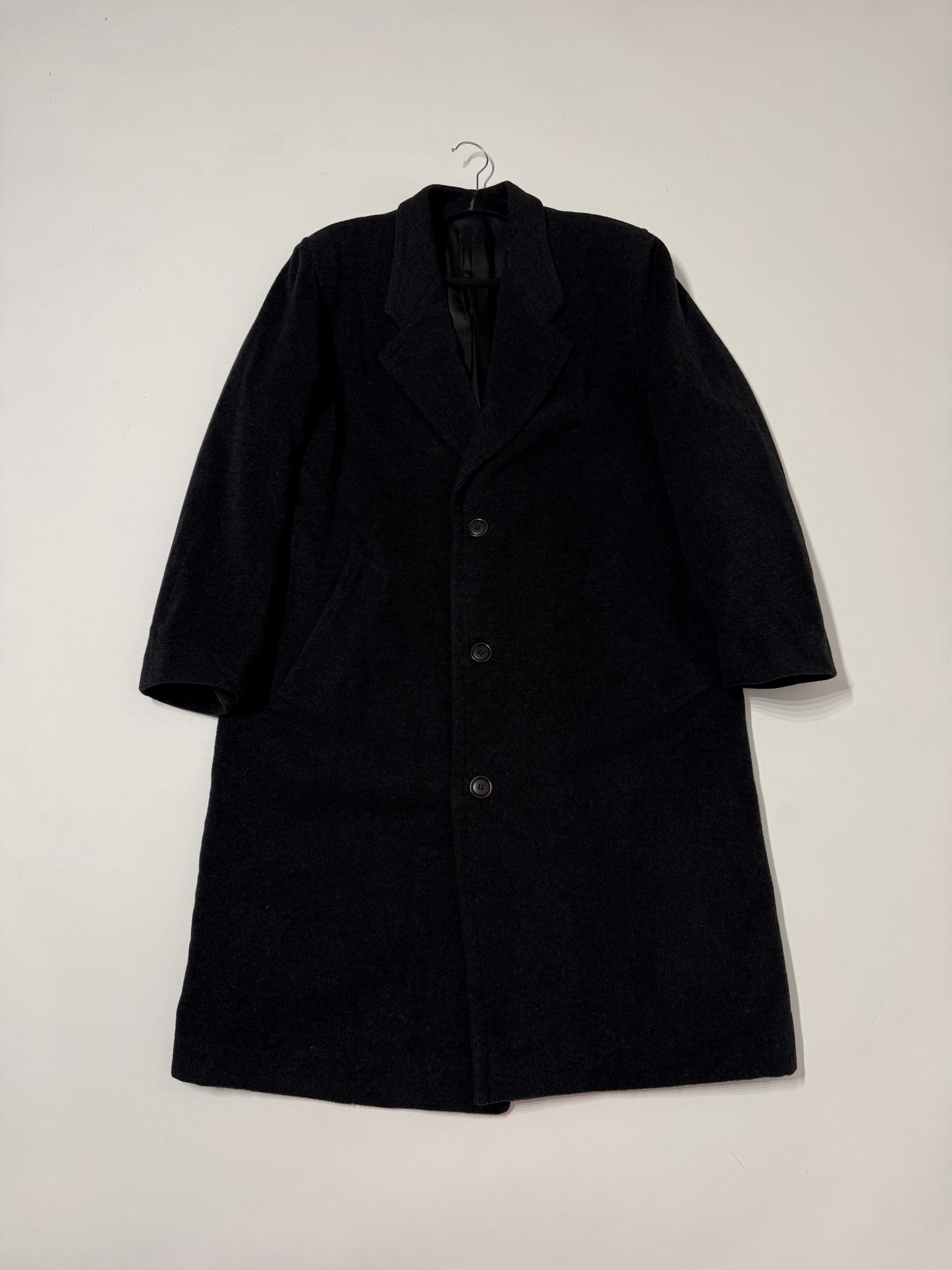 Cappotto monopetto 100% lana vergine Hugo Boss antracite