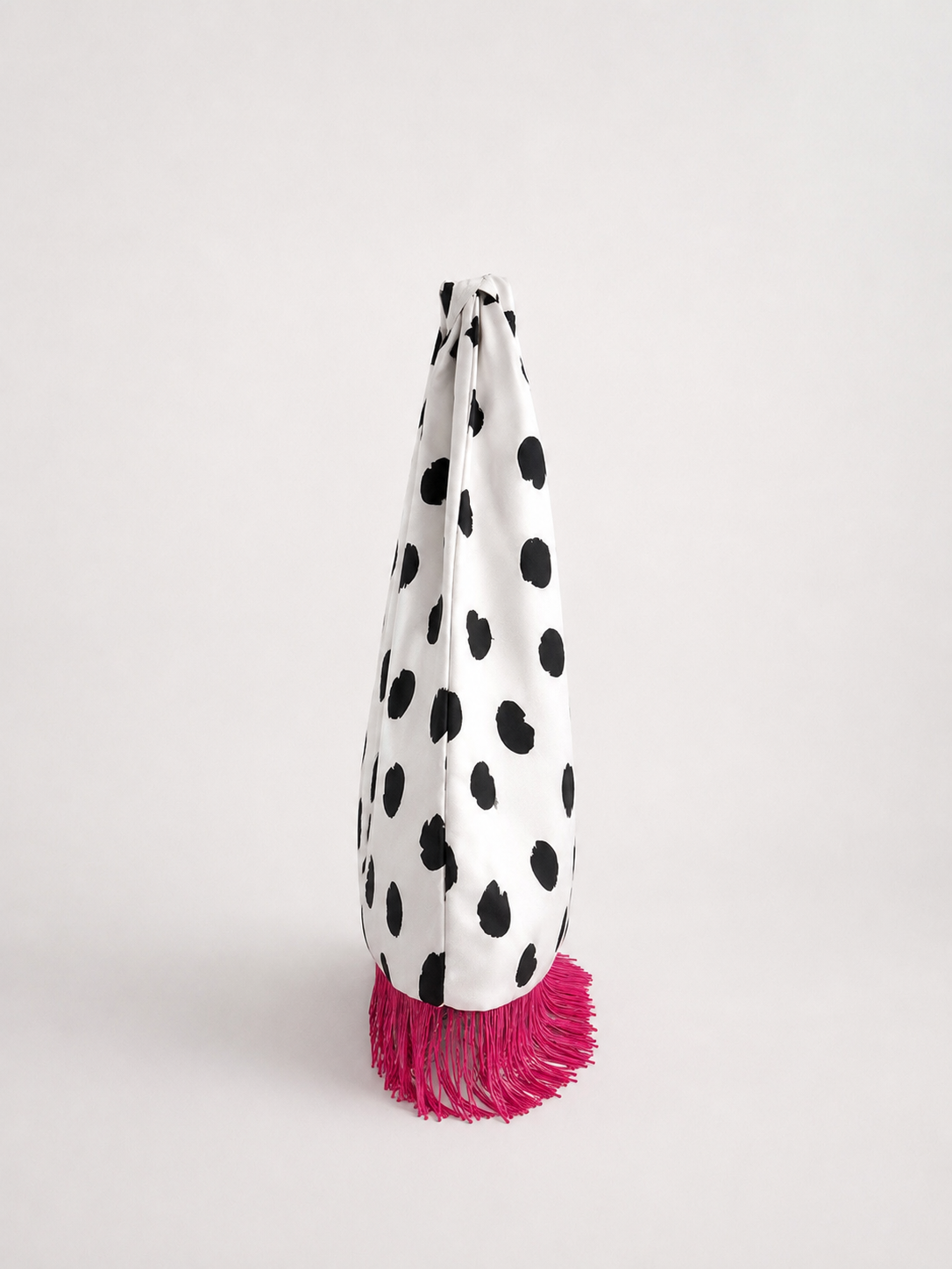 Borsa nodo ‘Polka dot’ frange
