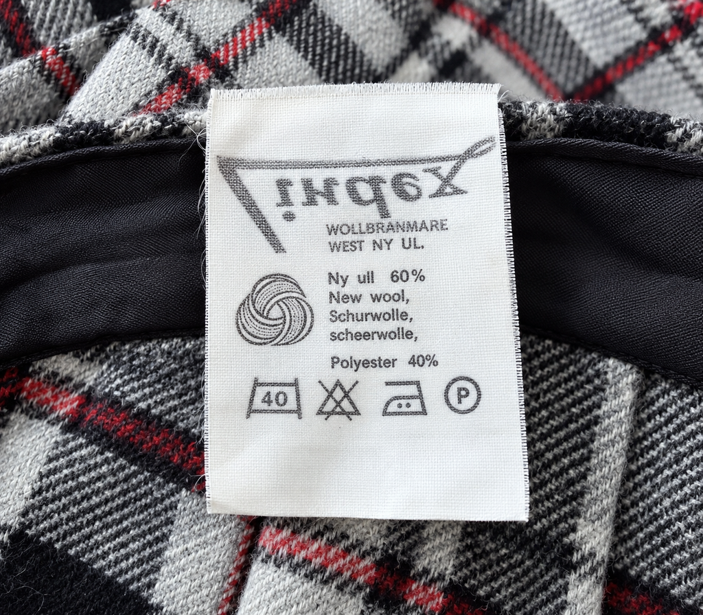 Maxi kilt tartan vintage 60% lana