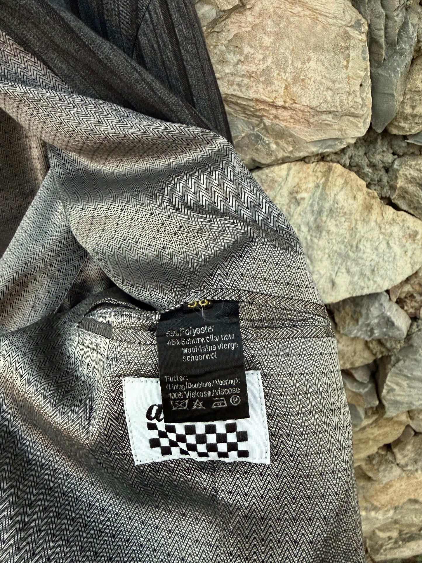 Blazer gessato ‘Snoopy’ handmade