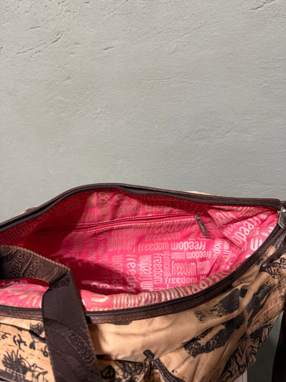 Borsa mezzaluna nylon Roberto Cavalli