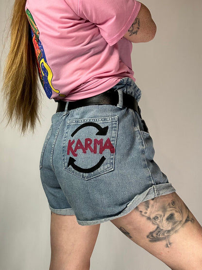 Shorts denim handmade ‘Karma’ tg.L