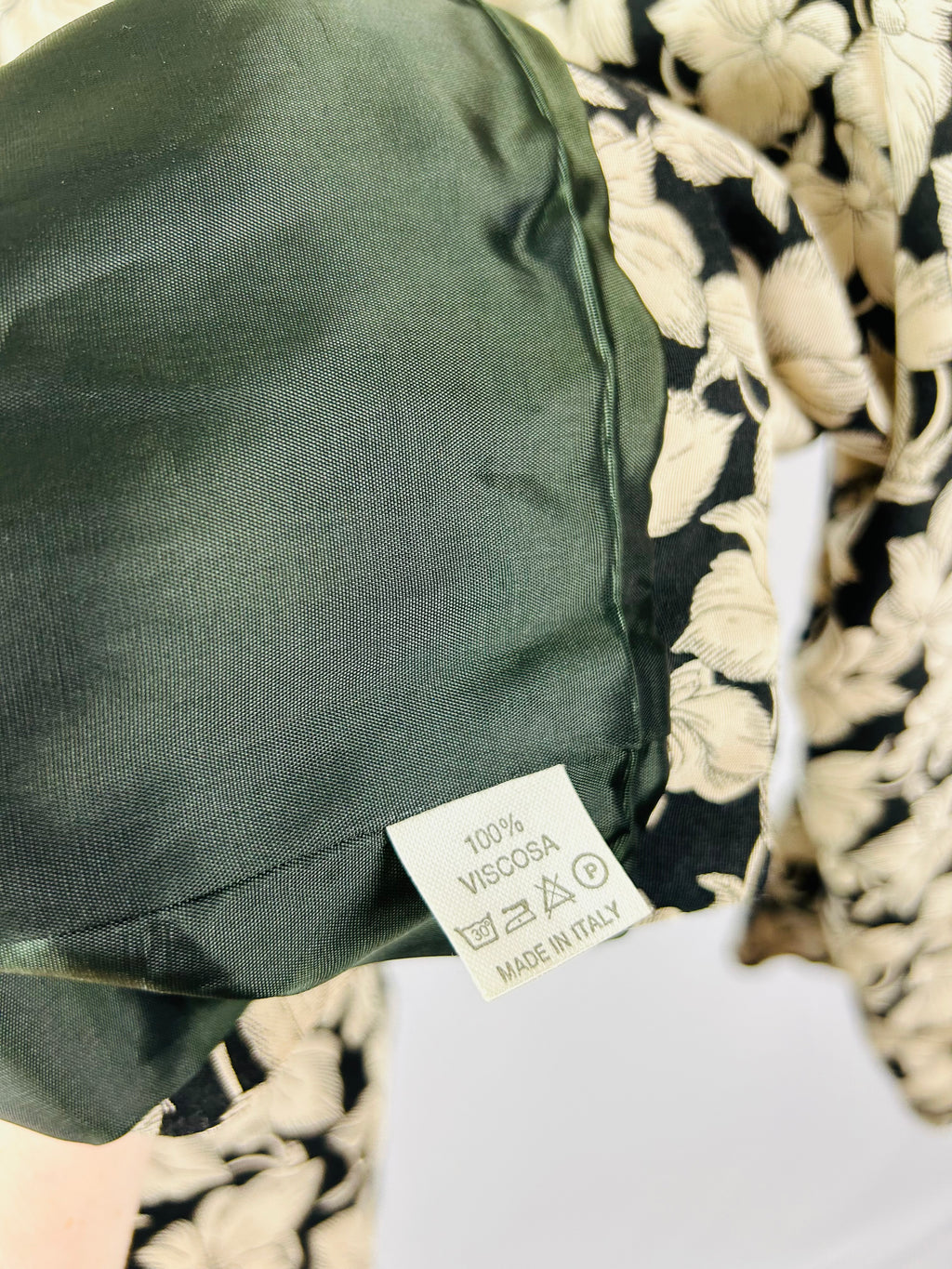 Blazer fantasia fiori tg.M vintage