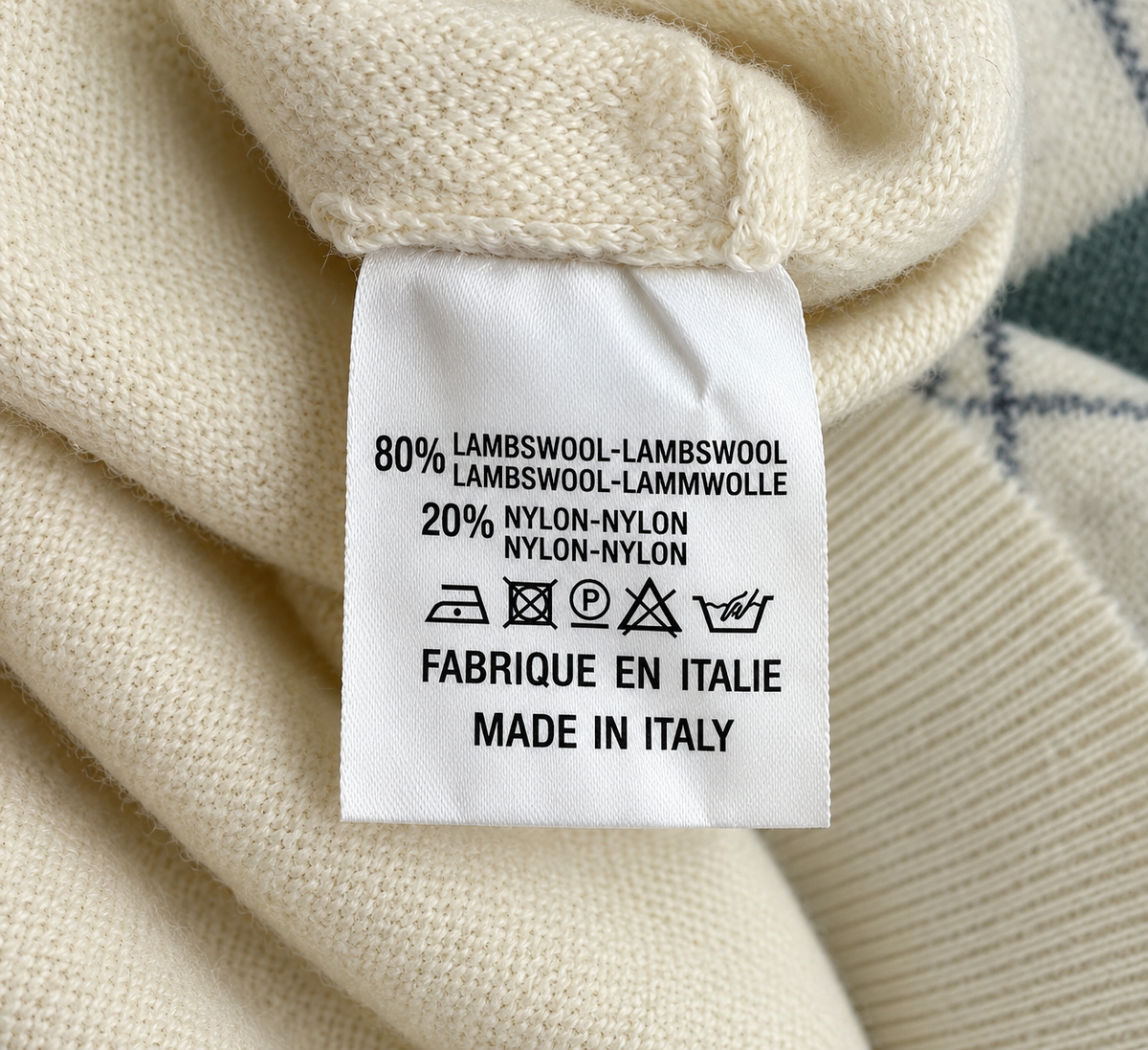 Maglione Vintage Argyle in Lambswool