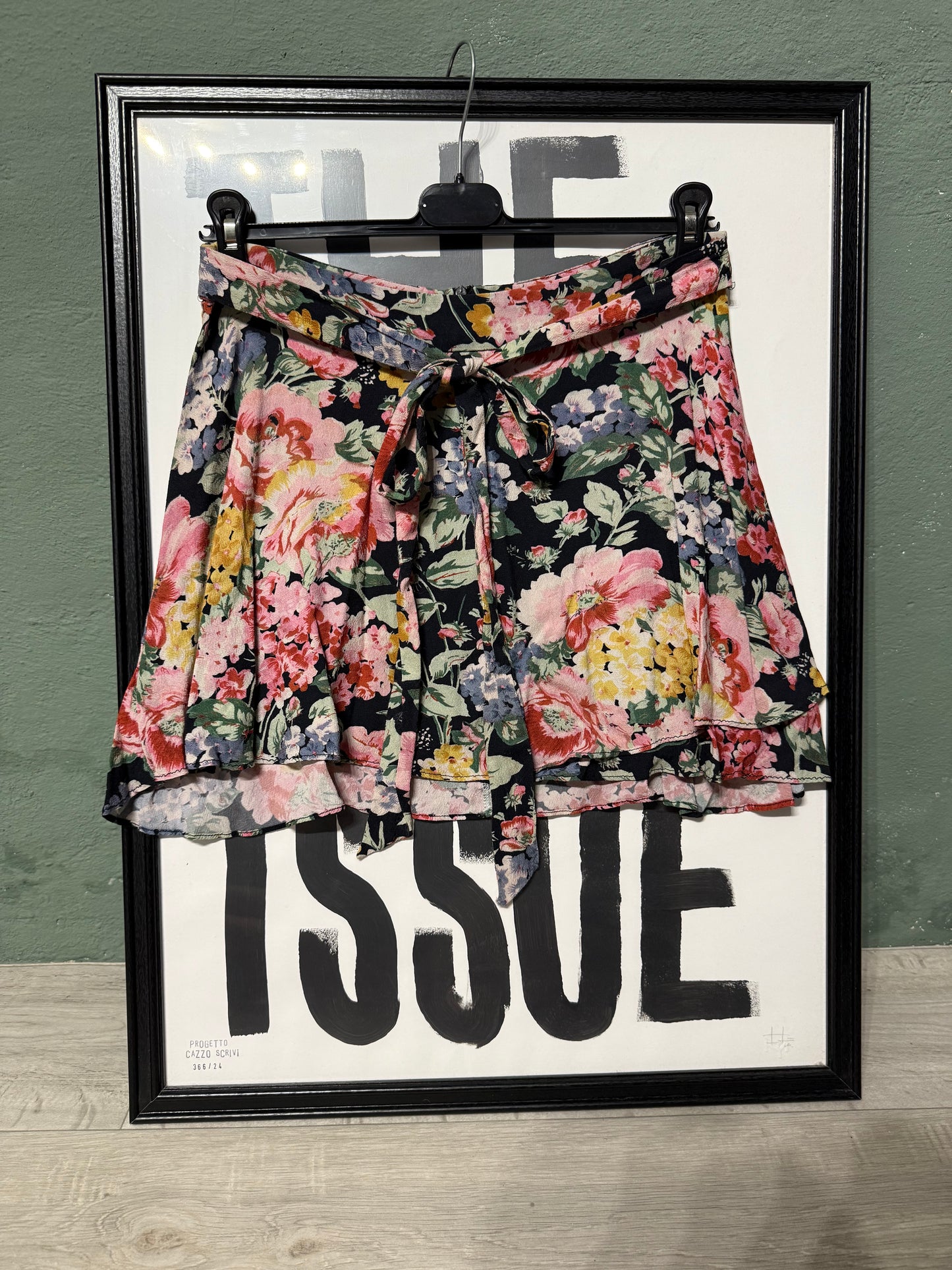 Minigonna fiori Zara