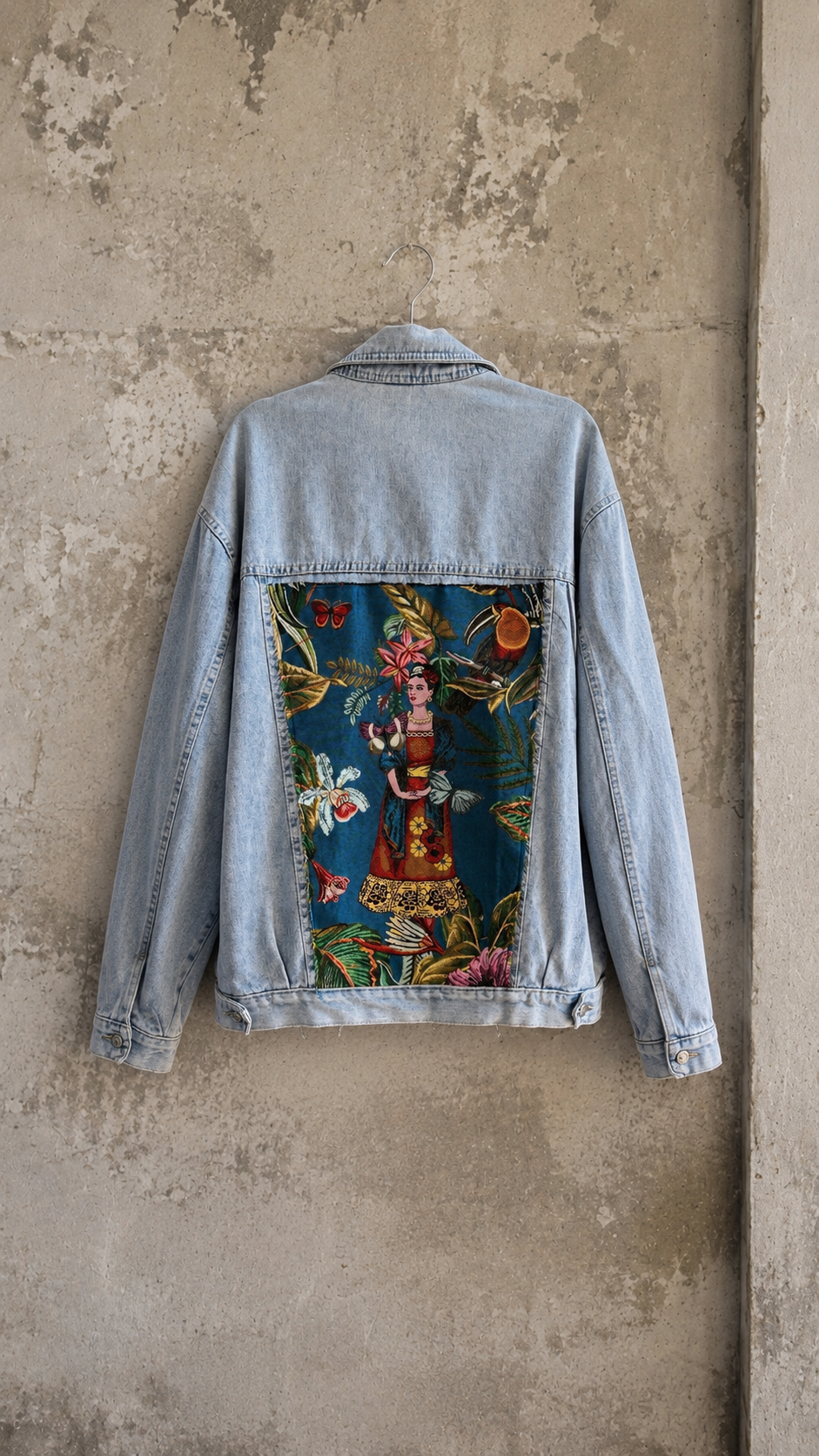 Giacca denim reworked ‘Frida’