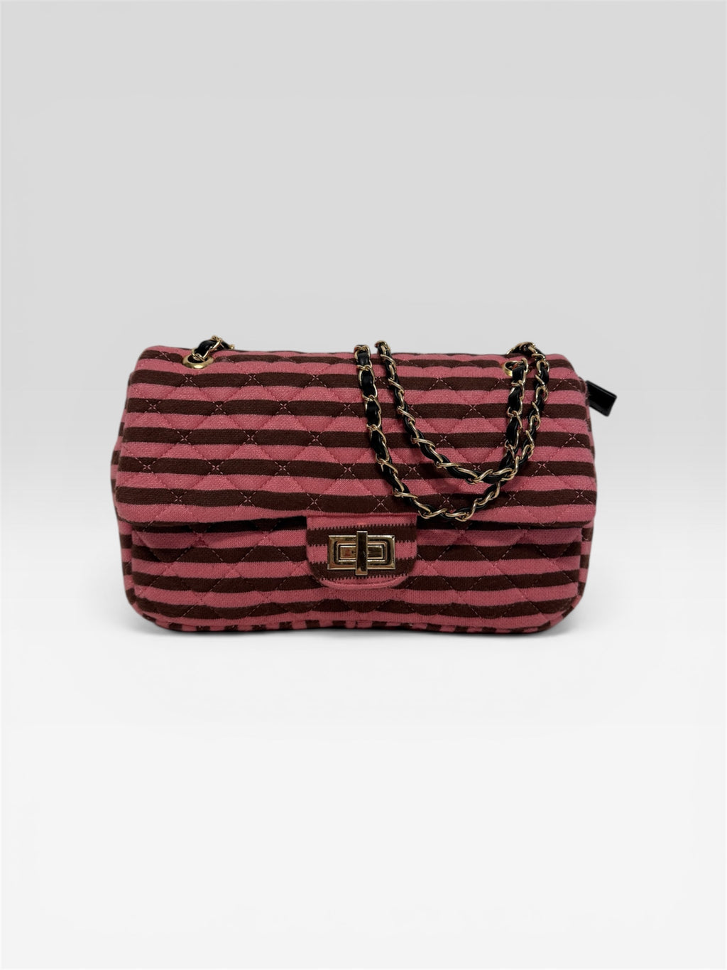 Borsa tessuto righe tracolla - spalla