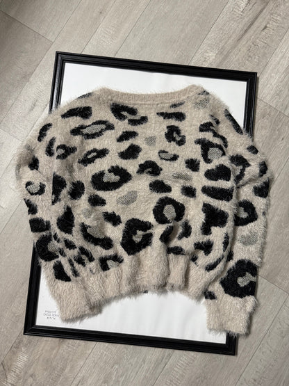 Maglioncino peluche maculato