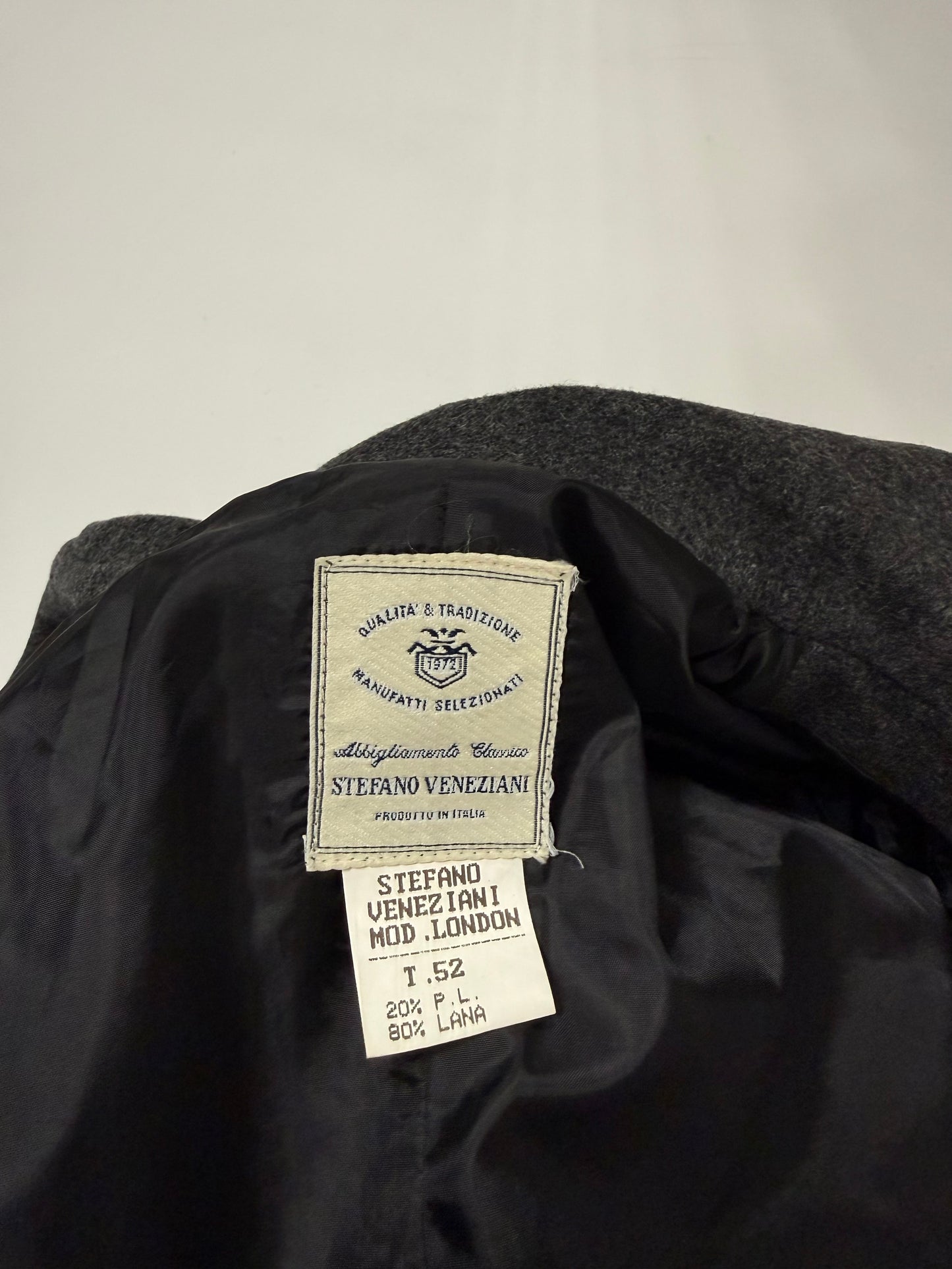 Cappotto monopetto vintage 80% lana