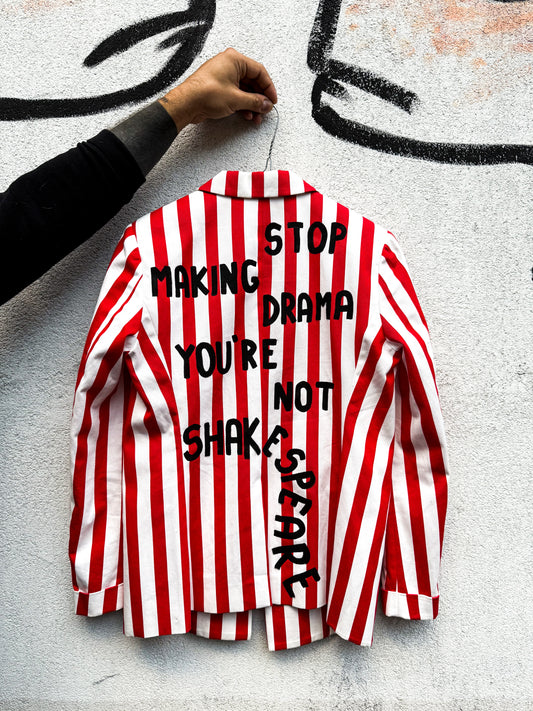 Blazer righe ‘Shakespeare’ handmade