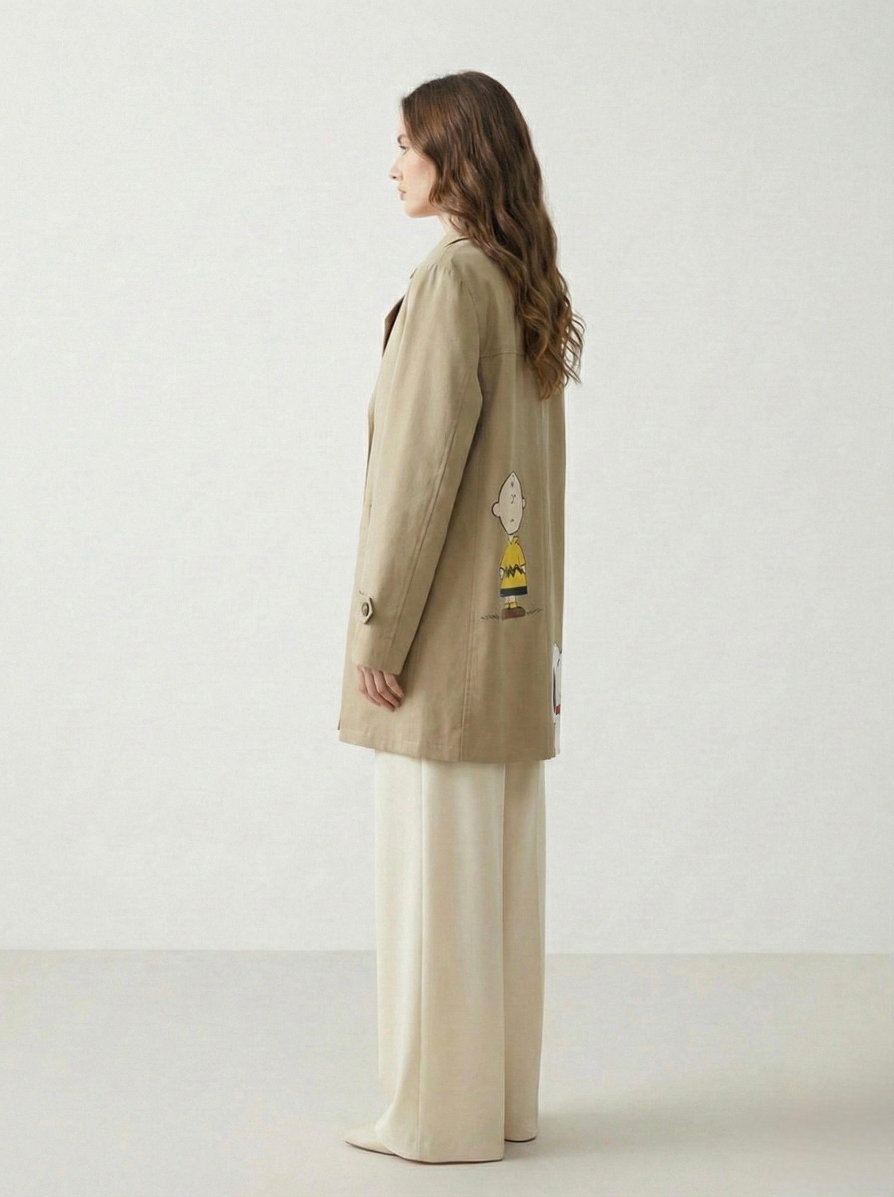 Trench doppiopetto ‘Charlie & Snoopy’