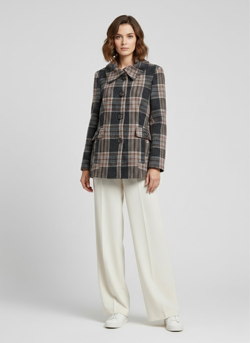 Cappotto tartan Marella