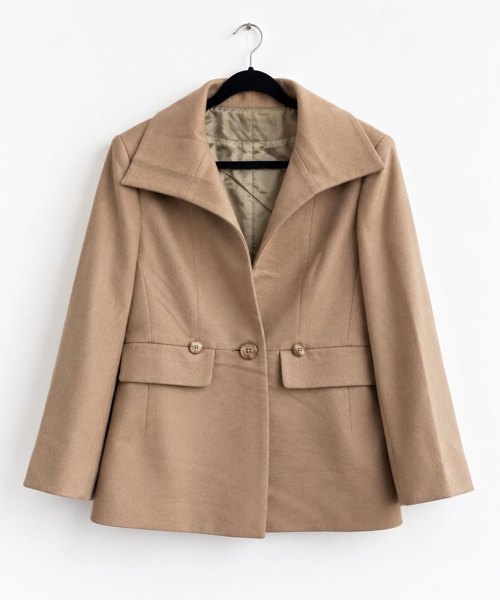 Blazer monopetto vintage 100% cashmere