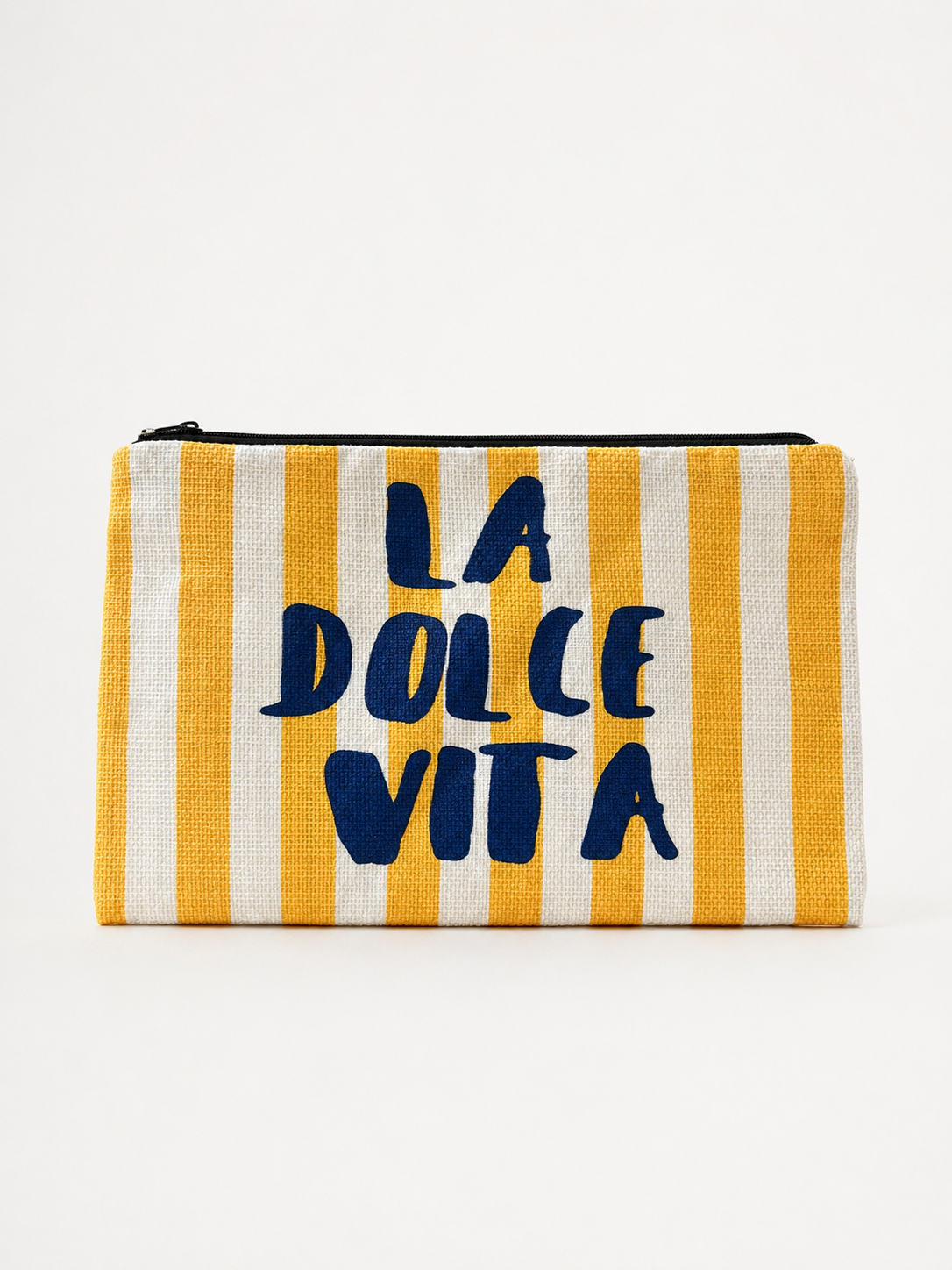 Pochette tela righe ‘LA DOLCE VITA’