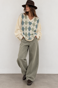 Maglione Vintage Argyle in Lambswool