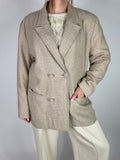 Blazer vintage doppiopetto pied de poule tg.L