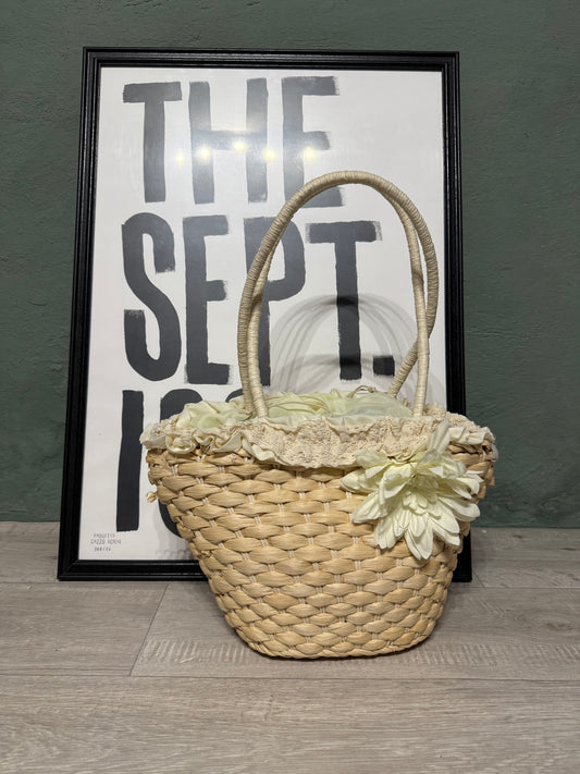 Cesta in paglia flower