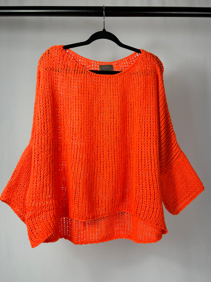 Pull tricot fluo taglia unica Betsy