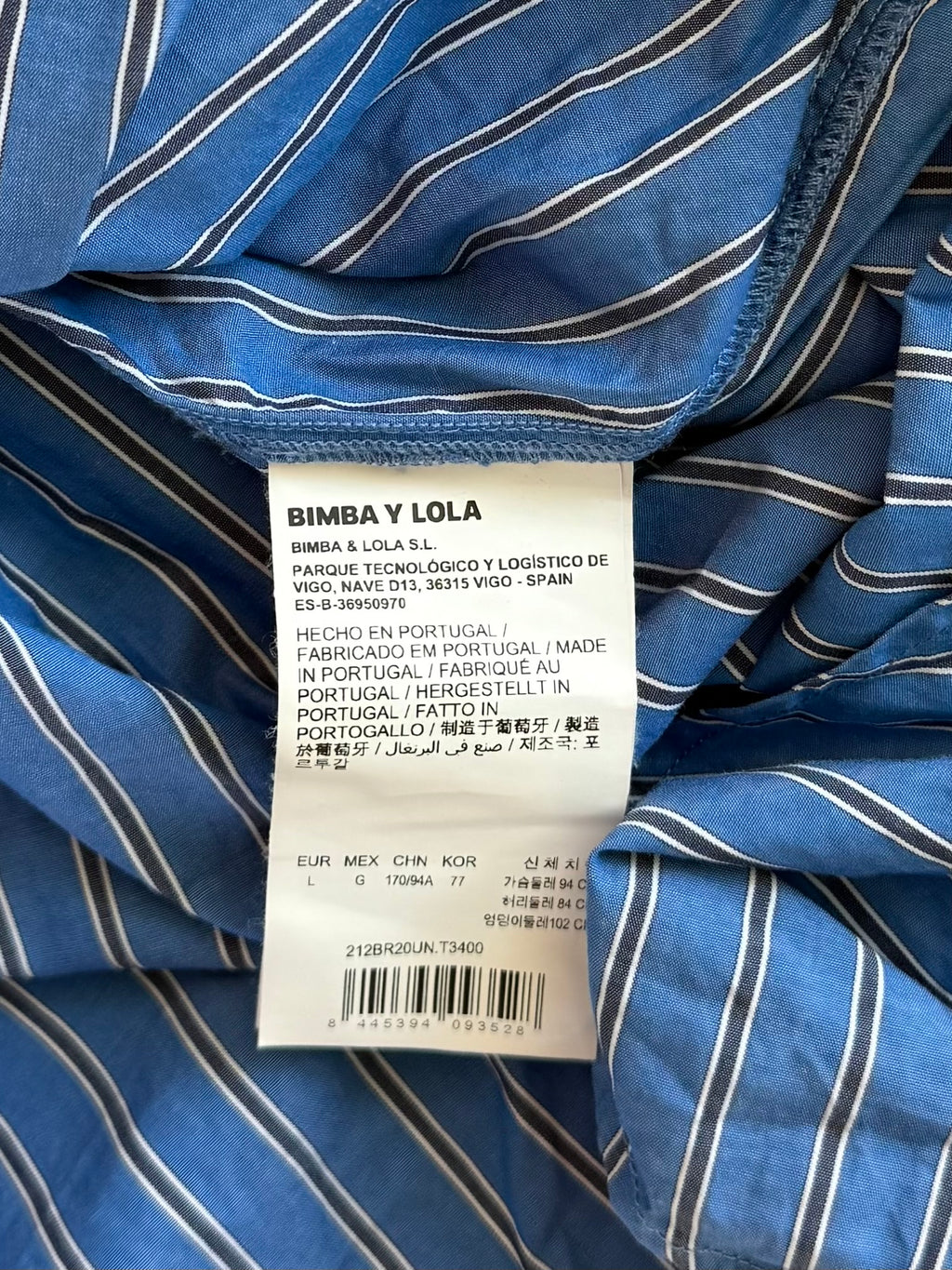 Camicia over righe Bimba y Lola
