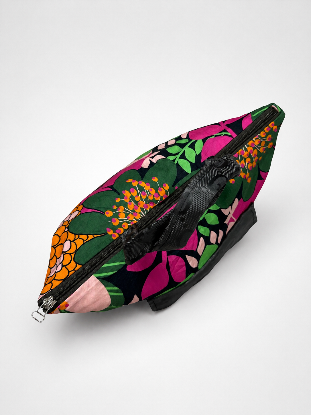 Shopper flowers handmade tasca logo Gucci