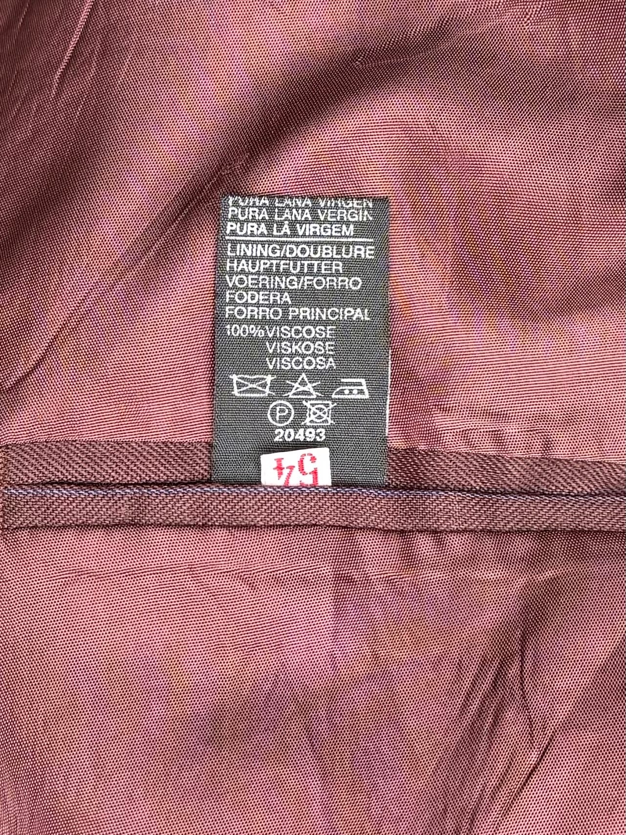 Blazer burgundy doppiopetto ‘Gioconda’ handmade