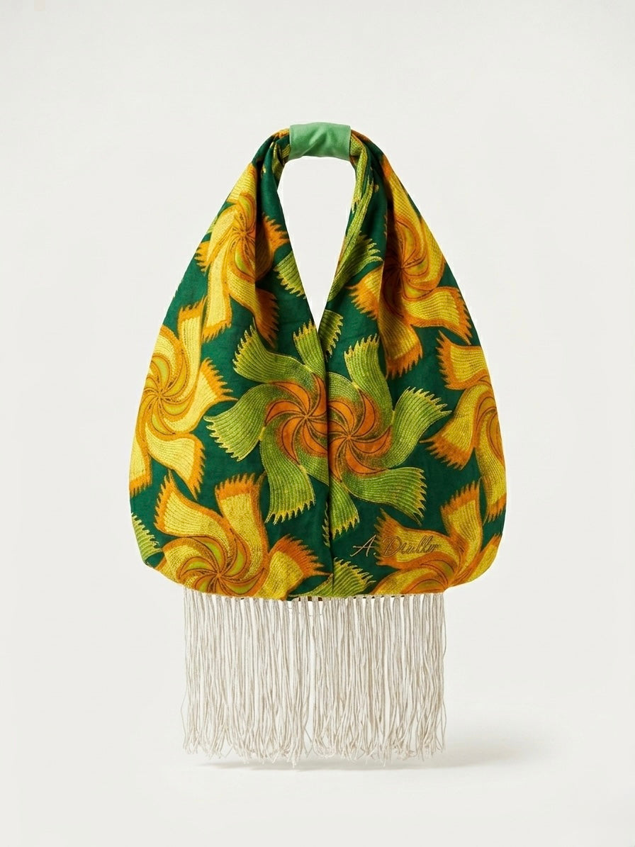 Borsa nodo frange ‘Sunflower Vortex’