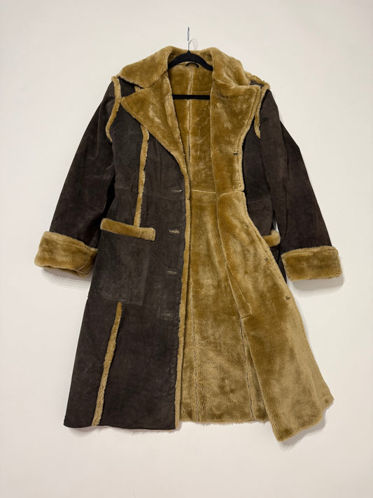 Giacca vintage in pelle - pelliccia