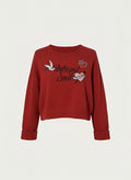 Maglioncino vintage tricot cotone patch