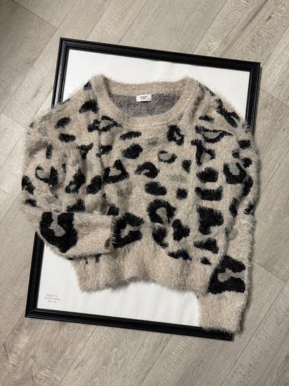 Maglioncino peluche maculato
