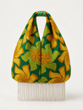 Borsa nodo ‘Sunflower Vortex’ frange