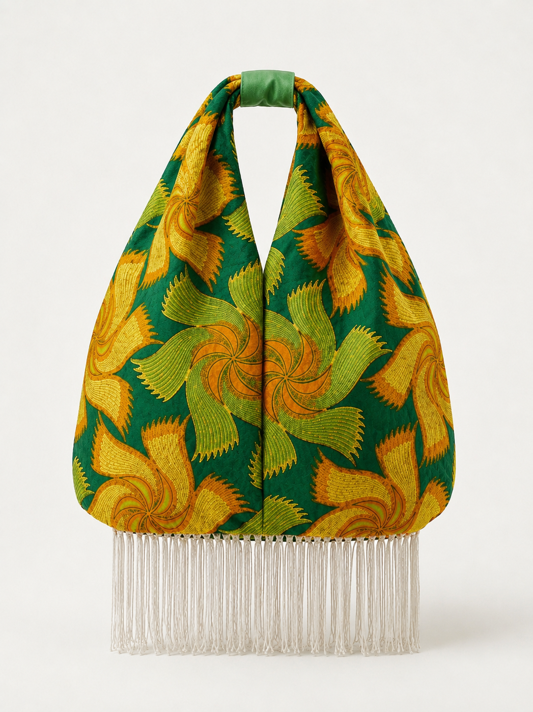 Borsa nodo ‘Sunflower Vortex’ frange