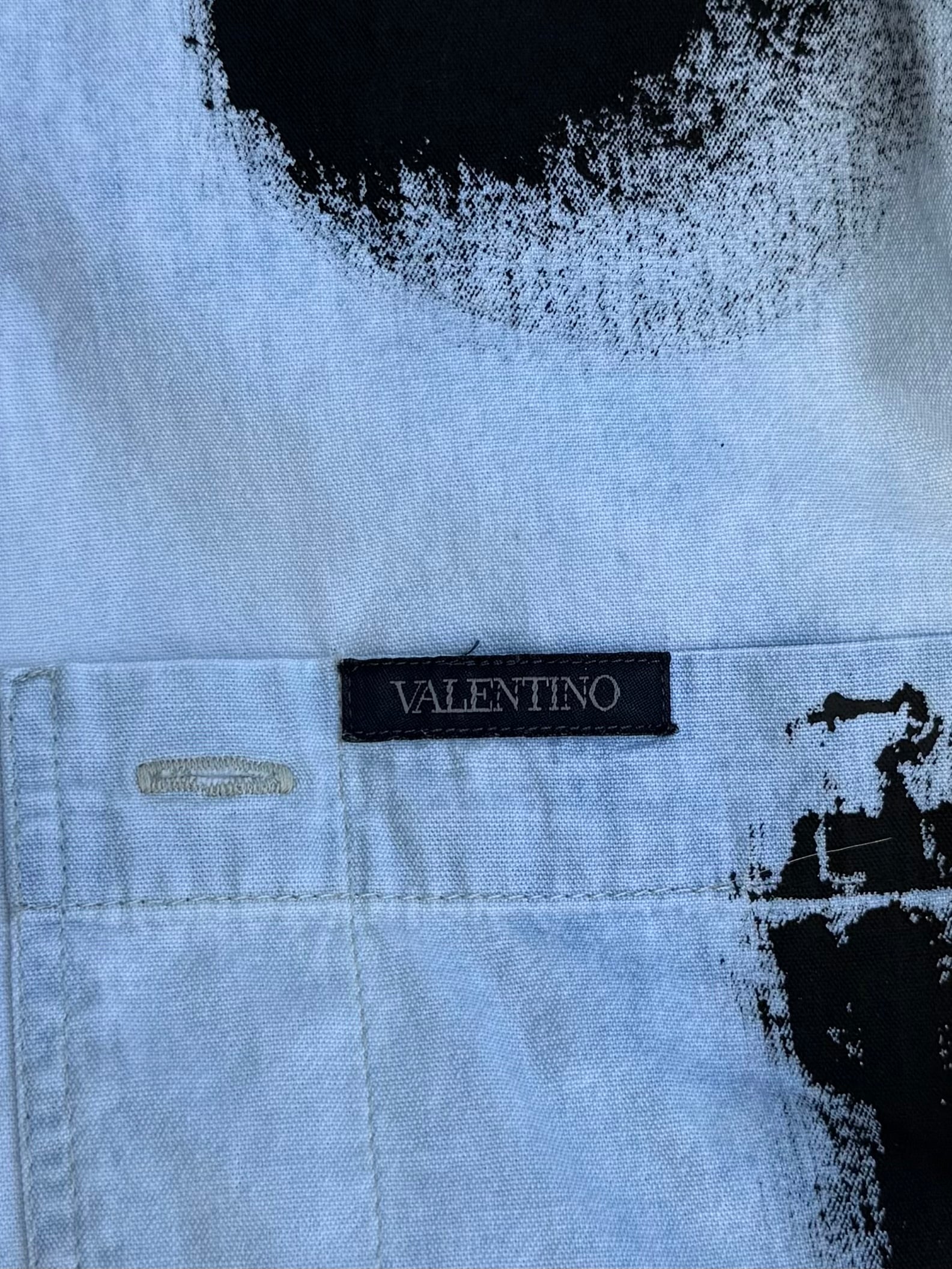 Camicia denim vintage Valentino Garavani reworked