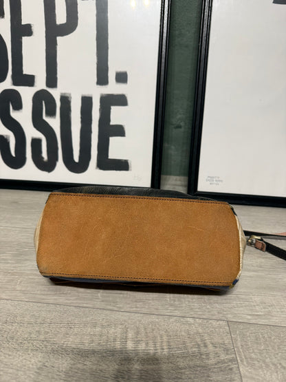 Postina multicolor in pelle handmade