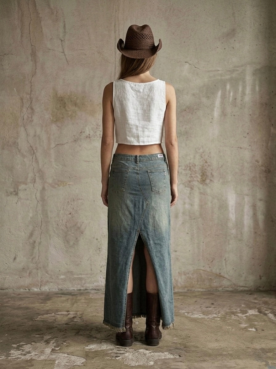 Maxigonna denim y2k Kocca