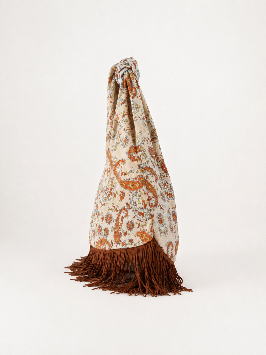 Borsa nodo ‘Paisley’ frange