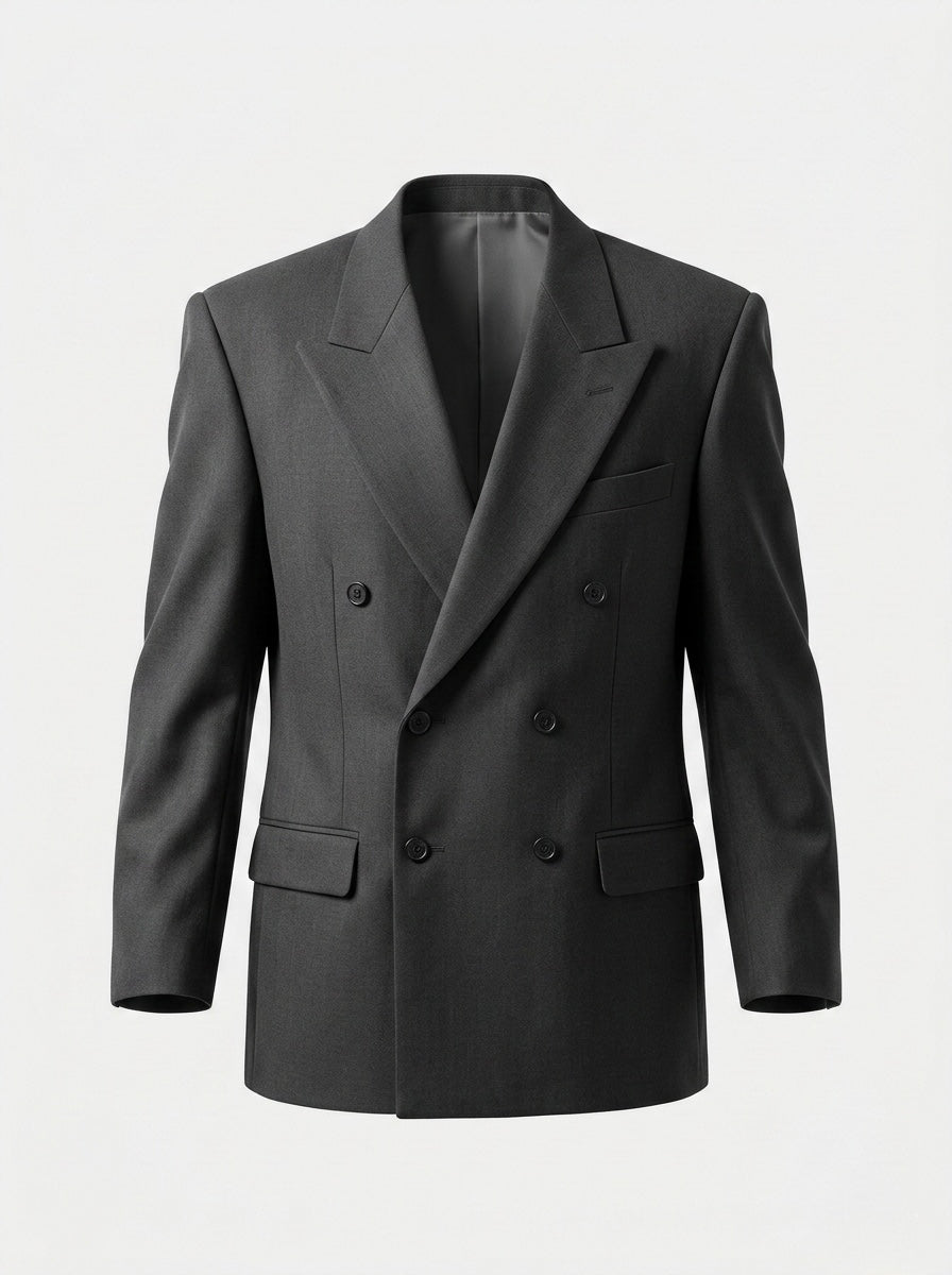 Blazer doppiopetto ‘nel dubbio polemizzo’ handmade