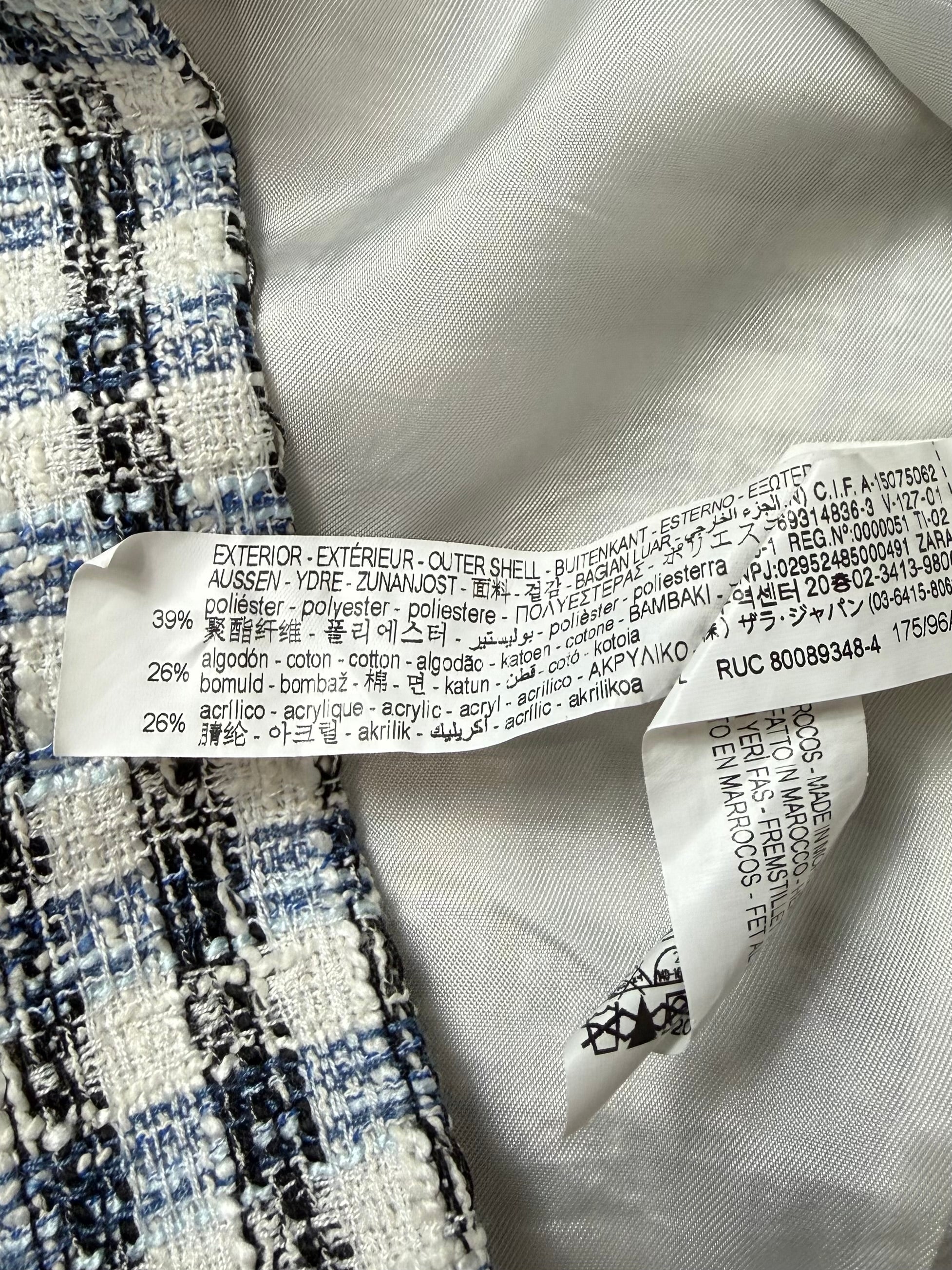 Blazer crop tweed Zara